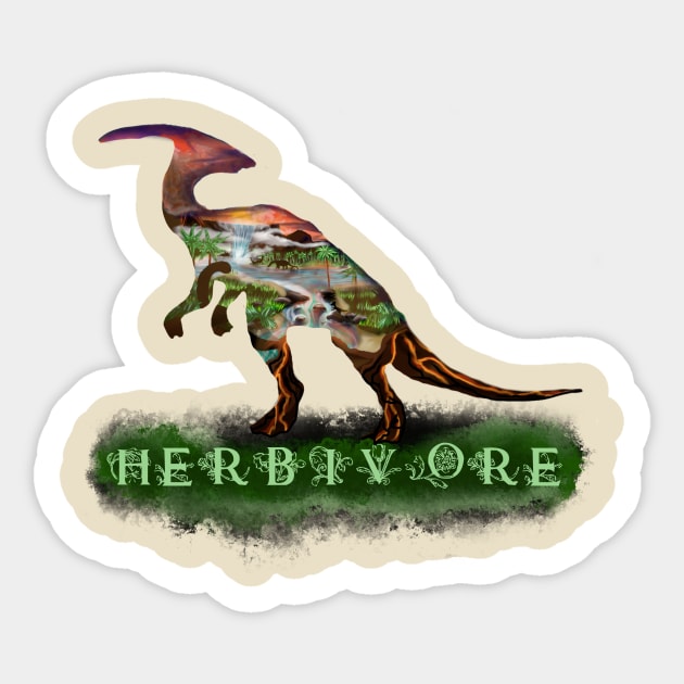 Herbivore Sticker by Colors of Obsidian